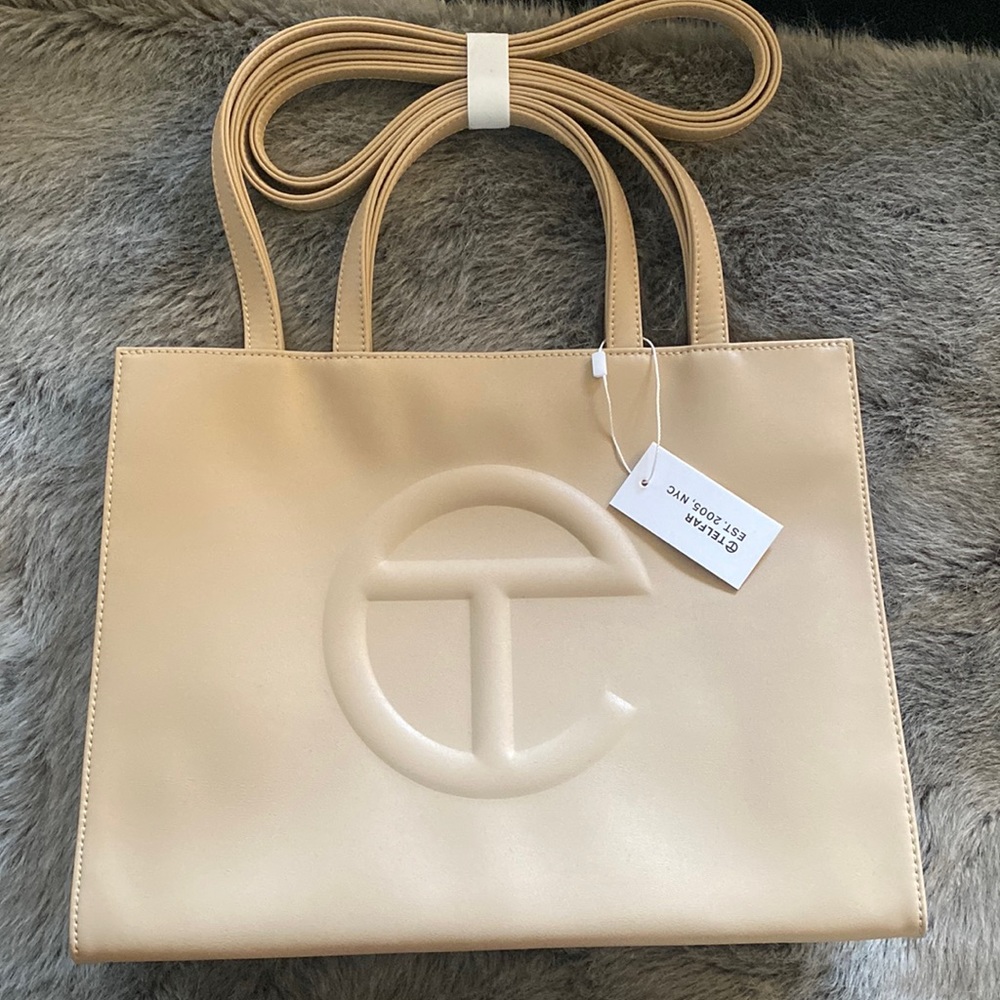 AUTHENTIC cream telfar bag